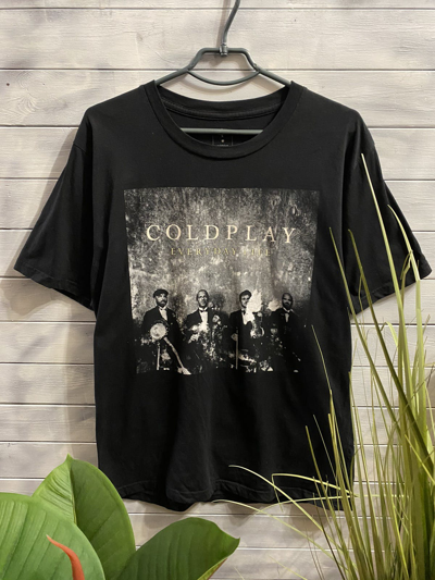 Pre-owned Rock Band X Rock T Shirt T-shirt Coldplay Everyday Life. Y2k Style In Black
