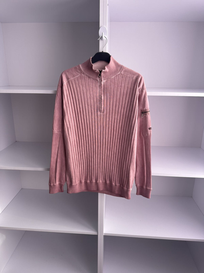 Pre-owned Archival Clothing X Diesel Vintage Diesel Ribbed Knit Style Pink Sweater