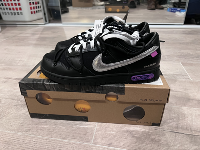 Pre-owned Nike X Off White Off-white Nike Dunk Low Shoes In Black
