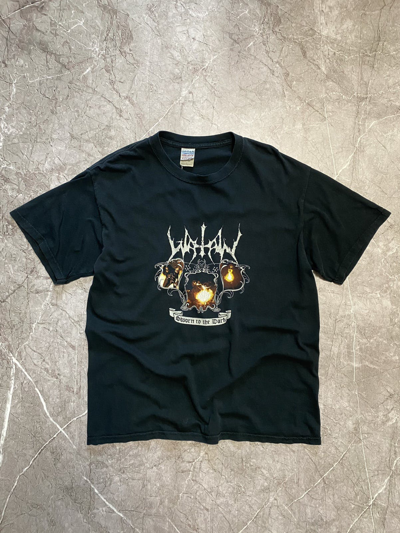 Pre-owned Band Tees X Tour Tee Watain Sworn To The Dark No Return T-shirt Size L In Black