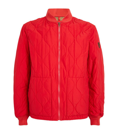 Polo Ralph Lauren Onion-quilted Bomber Jacket In New Brick