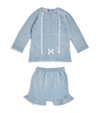 PAZ RODRIGUEZ KNITTED CARDIGAN AND SHORTS SET (0-12 MONTHS)