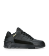 Axel Arigato Area Lo Panelled Leather Low-top Trainers In Black