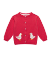 TROTTERS DUCK CARDIGAN (3-24 MONTHS)