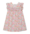 TROTTERS CORAL BETSY PRINT RUFFLE DRESS (2-5 YEARS)