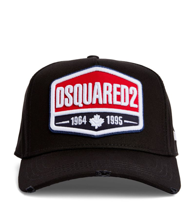 Dsquared2 Logo-patch Baseball Cap In Black
