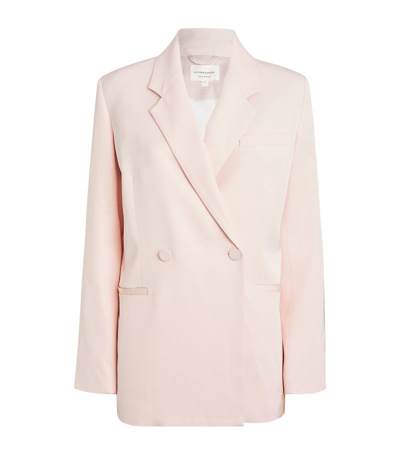 Viktoria & Woods Double-breasted Heartbeat Blazer In Pink