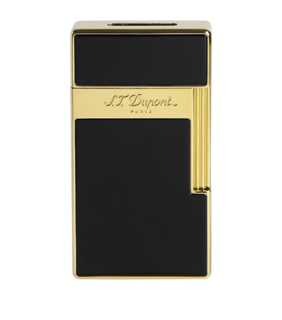 St Dupont Lacquered Biggy Lighter In Black