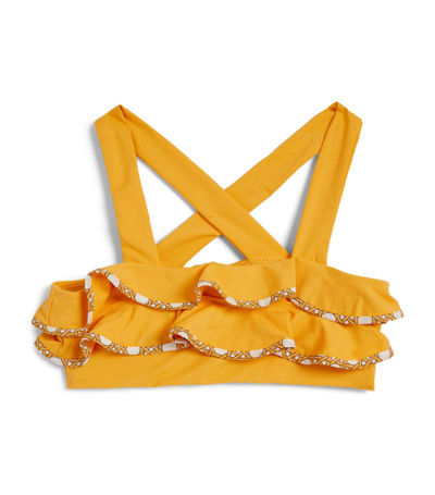 Marysia Kids' Bumby Aman Bikini Top (2-12 Years) In Orange