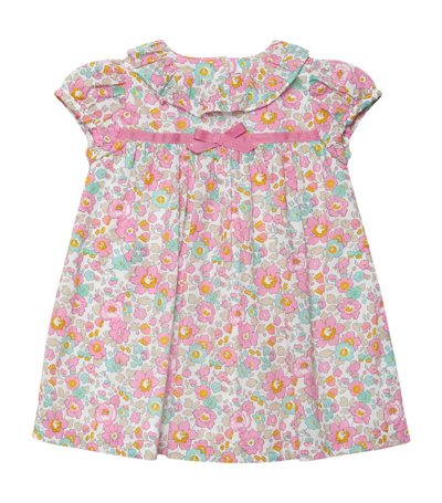 Trotters Coral Betsy Print Ruffle Dress (3-24 Months) In Multi
