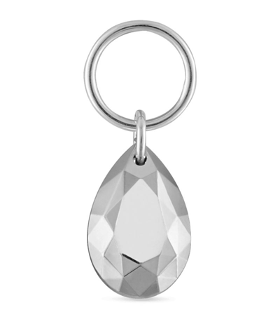 Maria Tash Faceted Pear Charm (5.5mm) In White