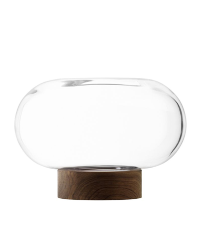 Lsa International Glass-walnut Oblate Vase (19.5cm) In Multi