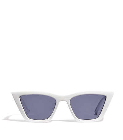 Le Specs Velodrome Sunglasses In White