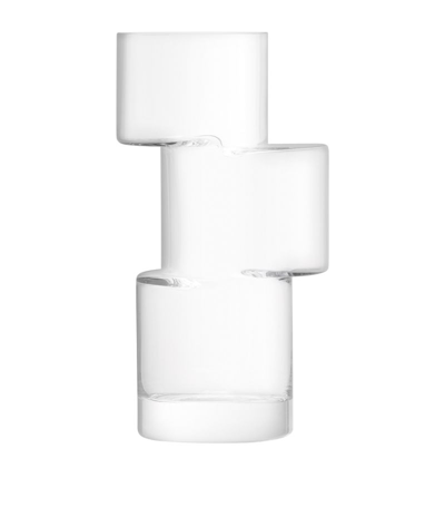 Lsa International Glass Tier Vase (26cm) In Clear