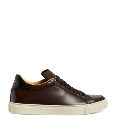 Paul Smith Leather Banff Low-top Sneakers In Brown