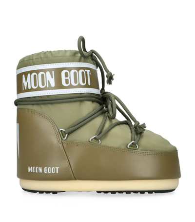 Moon Boot Icon 2 Low Ankle Boots In Green