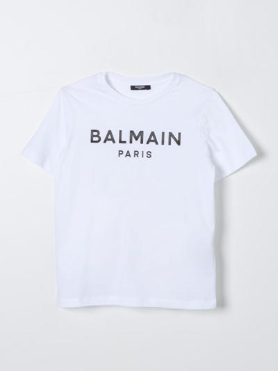 Balmain T-shirt  Kids Kids Color White In White