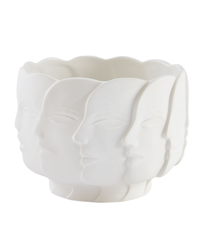 Jonathan Adler Porcelain Ja Dora Maar Radial Bowl In White
