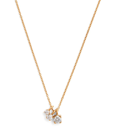 Sophie Bille Brahe Yellow Gold And Diamond Glacon Necklace