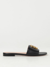 Bally Woman Sandals Black Size 7.5 Lambskin In Black