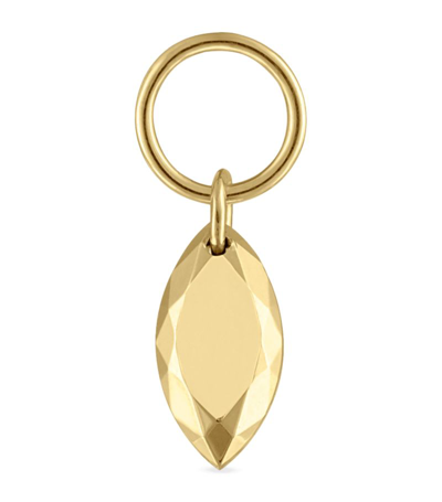 Maria Tash Faceted Marquise Charm Pendant In Yellow Gold