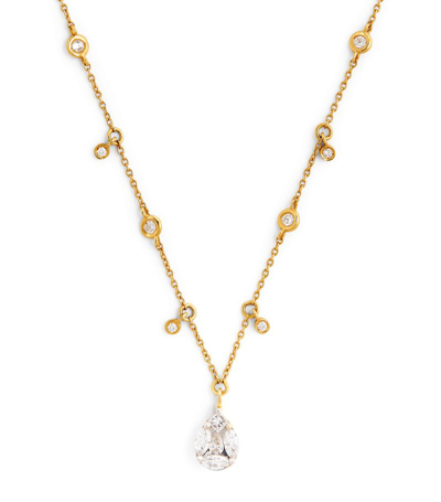 Nadine Aysoy Yellow Gold And Diamond Catena Illusion Necklace