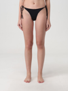 Self-portrait Low-rise Waist Adjustable Panty Brief Swimsuit In Black