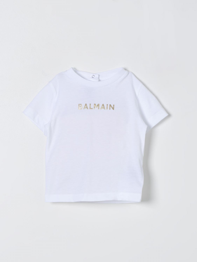 Balmain Babies' T-shirt  Kids Kids Color White