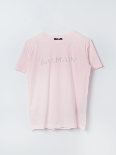Balmain T-shirt  Kids Kids Colour Pink