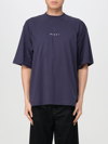 Marni Logo-print Short-sleeved T-shirt In Blue