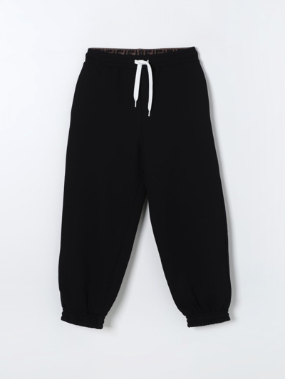 Fendi Trousers  Kids Kids Colour Black