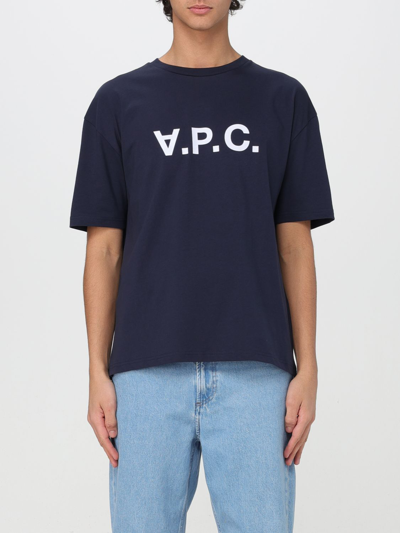 Apc T-shirt A.p.c. Men Color Blue