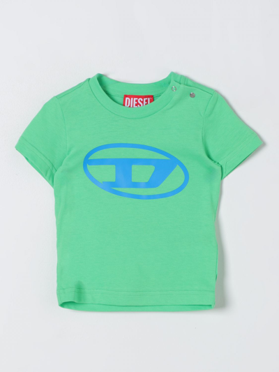 Diesel Babies' T恤  儿童 颜色 绿色 In Green