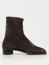 Maison Margiela Leather Tabi Ankle Boots 30 In Brown