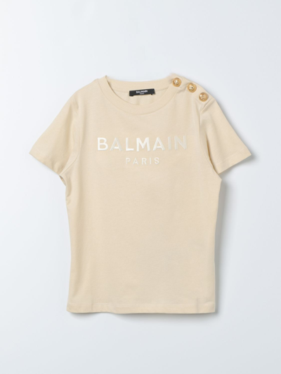 Balmain T-shirt  Kids Kids Color Yellow Cream