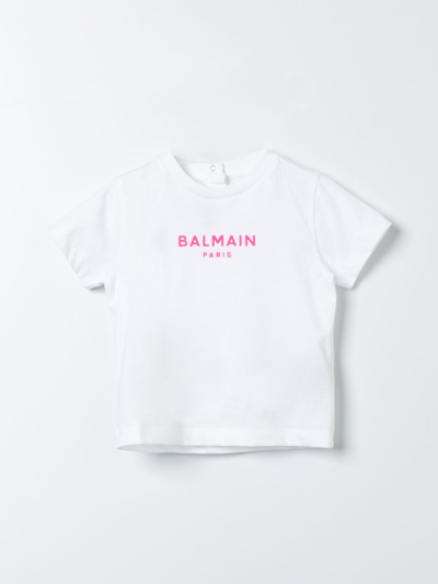 Balmain Babies' T恤  Kids 儿童 颜色 白色 In White