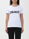 DSQUARED2 T恤 DSQUARED2 女士 颜色 白色,F17509001