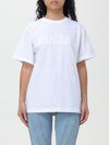 Mugler Logo-print Cotton T-shirt In White