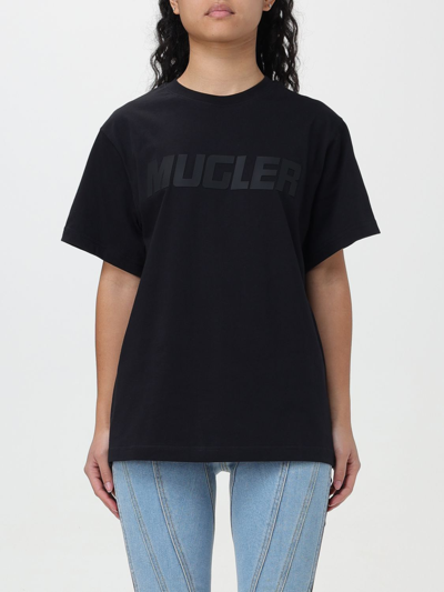 MUGLER T-SHIRT MUGLER WOMAN COLOR BLACK,F17710002