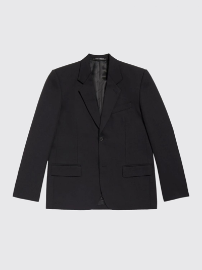 Balenciaga Wool Single-breasted Blazer In Black