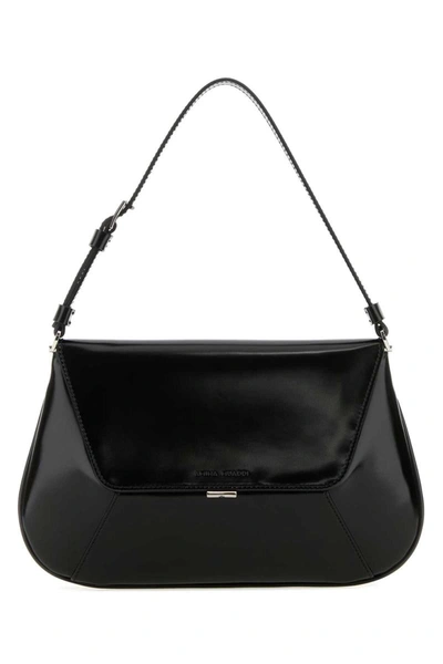 Amina Muaddi Handbags. In Black