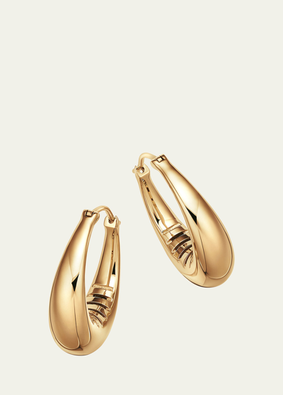 Futura Jewelry Reflective Hoop Earrings In Gold