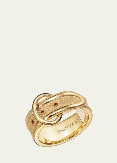 Futura Jewelry Endure Belt Ring In Gold