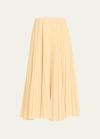 A.l.c . Tatum Pleated Skirt In Au Lait