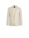 ZEGNA OFF WHITE CASHMERE SILK AND LINEN JACKET