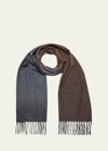 Begg X Co Men's Nuance Ombre Cashmere Scarf In Oxide