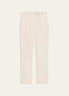 THEORY HIGH-WAIST SLIM CROPPED ADMIRAL CREPE PANTS
