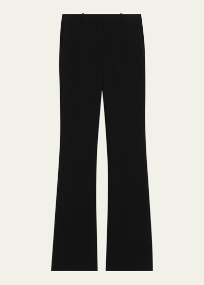 Theory Admiral Crepe Slim Full-length Trousers In Black