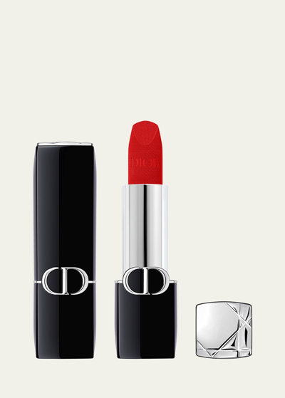 Dior Rouge Velvet Lipstick In 999 - Velvet