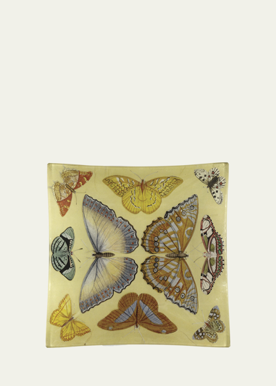 John Derian Butterfly Collection Square Tray In Unassigned